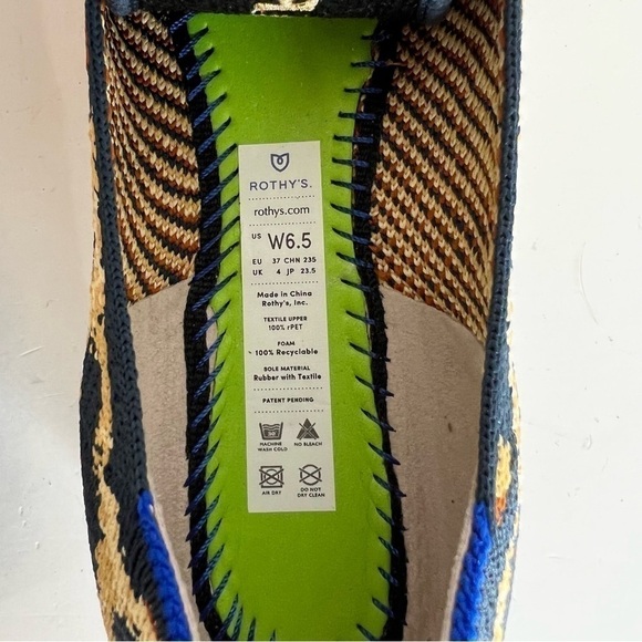 ROTHYS Square Toe Midnight Point Flat 6.5 - Picture 3 of 5